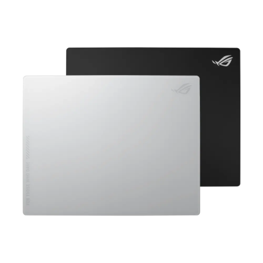 ASUS ROG Moonstone Ace L Tempered Glass Gaming Mouse Pad Black