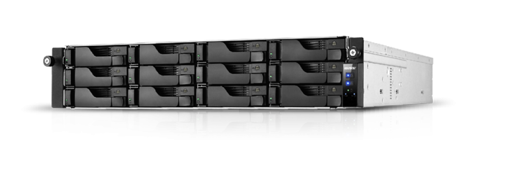 ASUSTOR Lockerstor 12RD AS6512RD 12-Bay Rackmount NAS Atom C3538 Quad-Core 8GB DDR4 8TB HDD