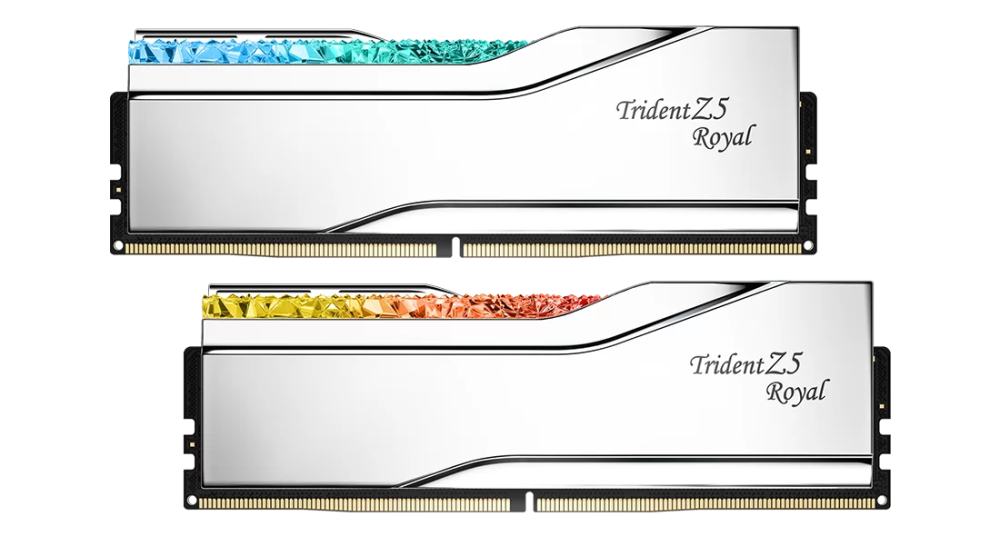 G.Skill Trident Z5 Royal 32GB 2x16GB DDR5 8000MHz CL38 Desktop Memory Kit Silver