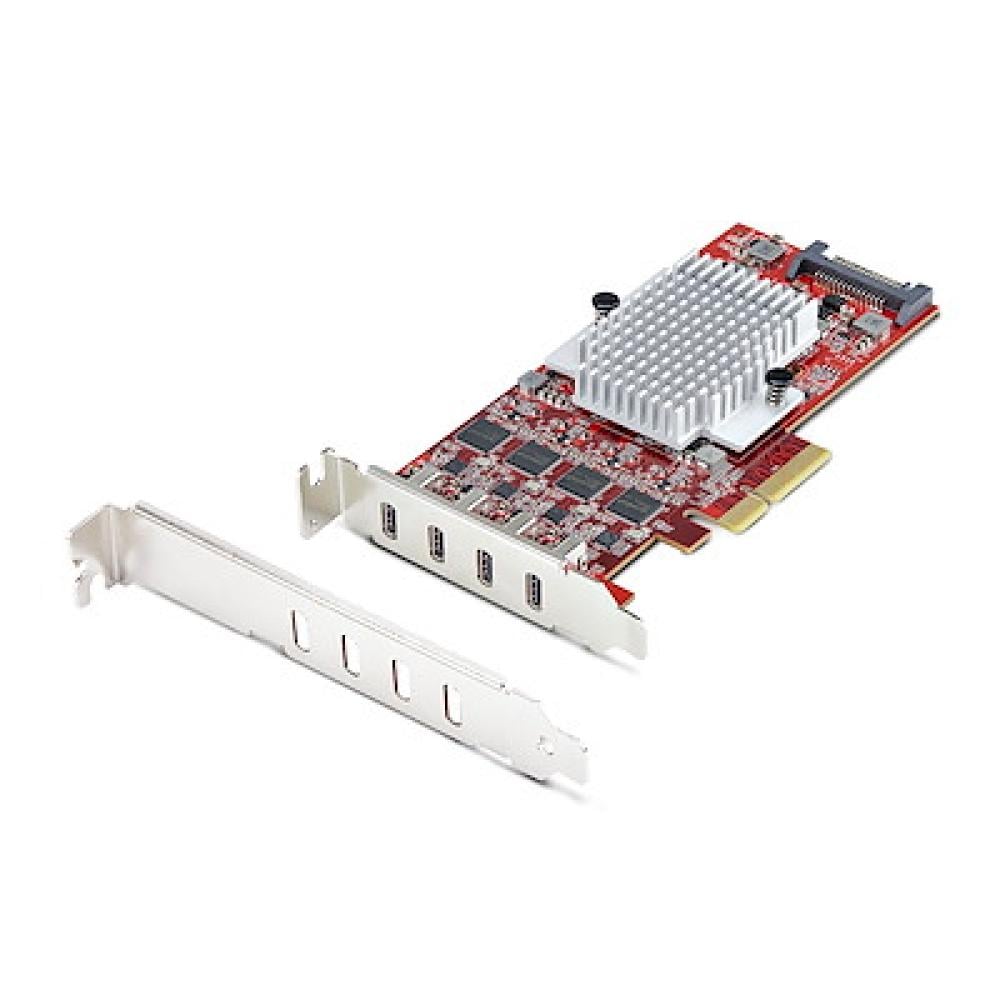 StarTech 4-Port USB-C PCIe 3.0 Low-Profile Card 10Gbps