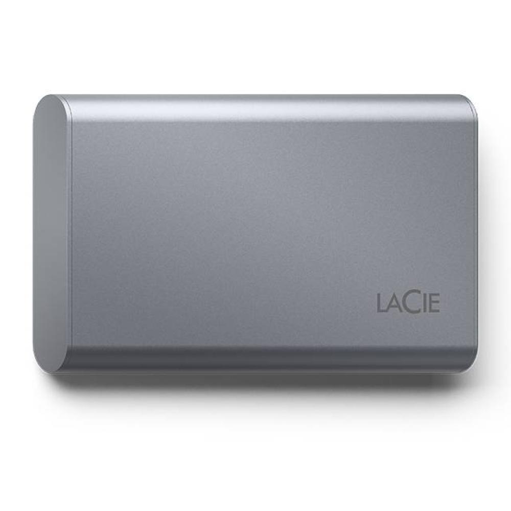 LaCie Mobile SSD Secure 2TB USB-C 3.2 Gen2 AES-256 Encryption Portable External SSD Space Grey