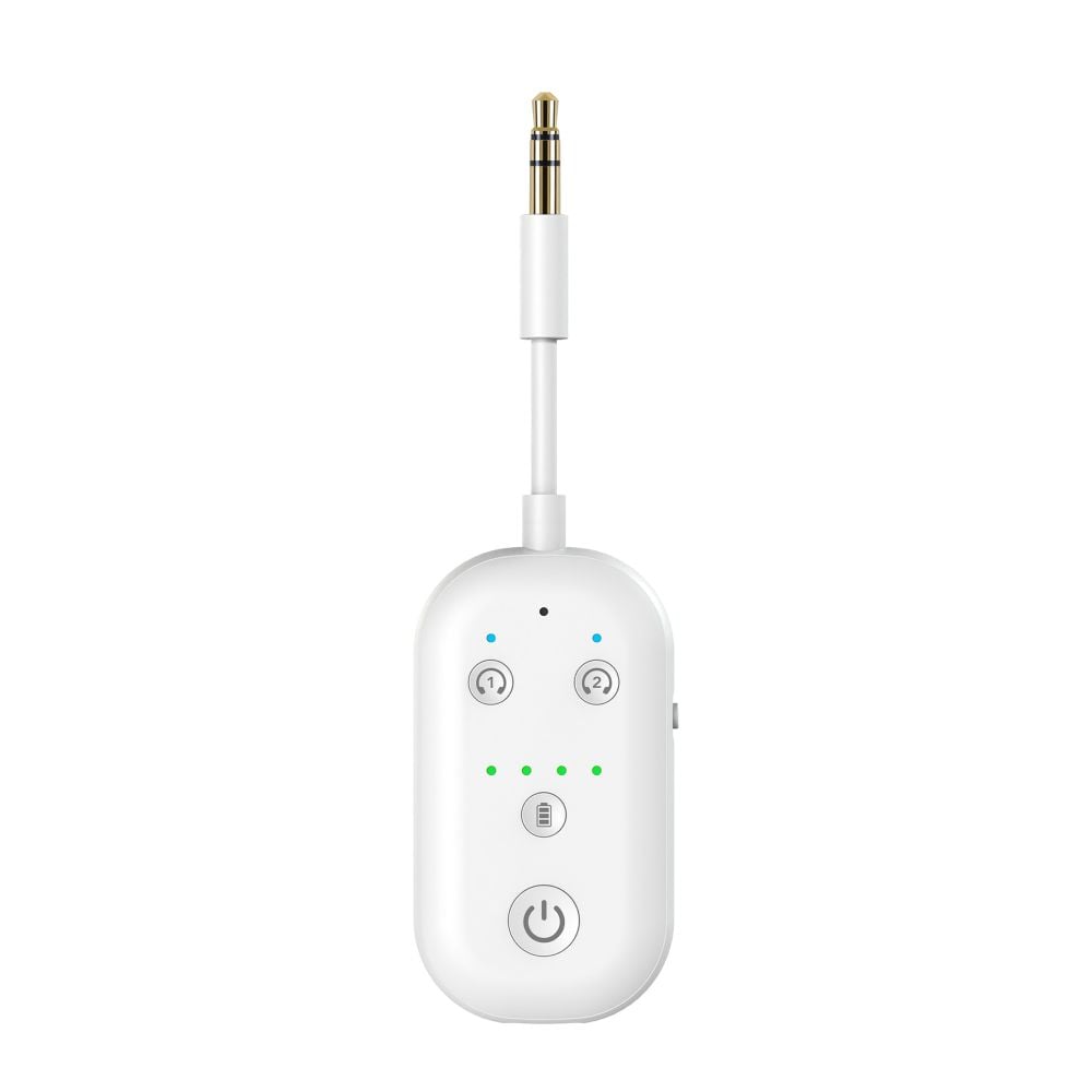 Bonelk Fly Wireless Pro Audio Bluetooth Transmitter & Receiver White 25h Battery