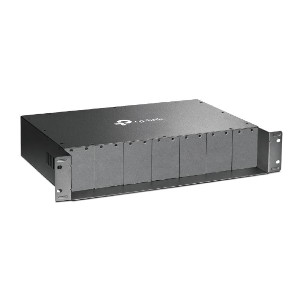TP-Link MC1400 14-Slot Rackmount Media Converter Chassis with Redundant Power Support