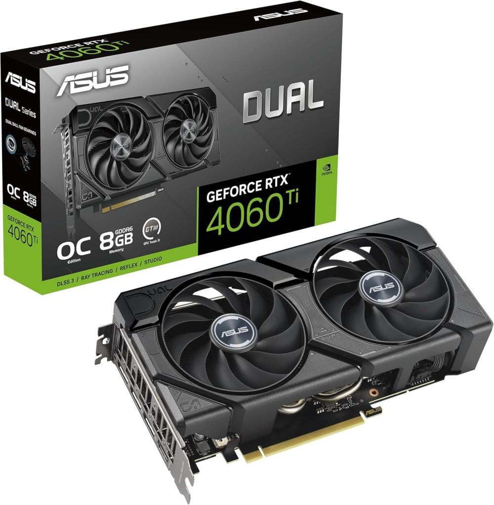 ASUS DUAL DUAL RTX4060TI 8GB Evo NVIDIA GEFORCE RTX4060 8GB GDDR6