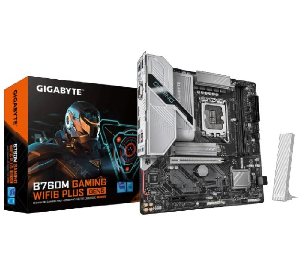 Gigabyte B760M Gaming WiFi6 Plus Gen5 LGA 1700 Micro ATX Motherboard DDR5 PCIe 5.0 Intel USB 3.2