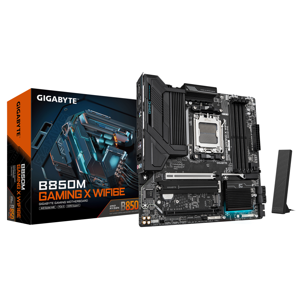 Gigabyte B850M Gaming X WiFi6E AM5 Micro ATX Motherboard DDR5 PCIe 5.0 Intel WiFi 6E USB 3.2