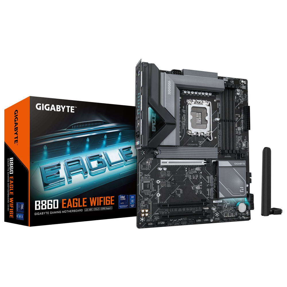 Gigabyte B860 Eagle WiFi6E LGA 1851 ATX Motherboard DDR5 PCIe 5.0 Intel WiFi 6E USB 3.2