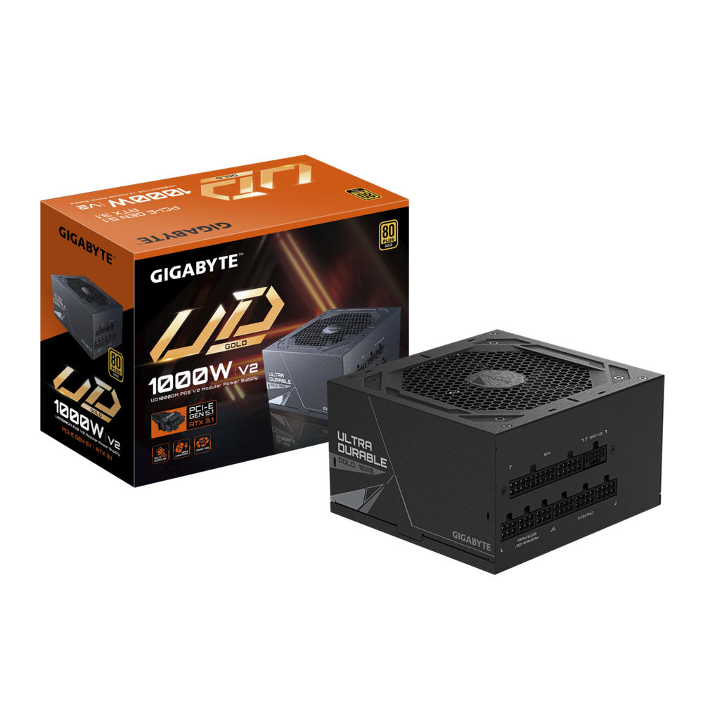 Gigabyte 1000W Fully Modular 80 Plus Gold ATX Power Supply Unit