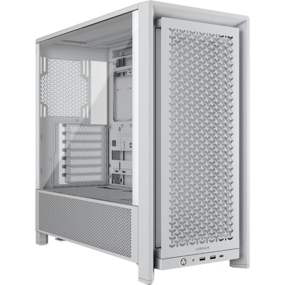Corsair Frame 4000D Modular Mid-Tower PC EATX Case - White CC-9011291-WW