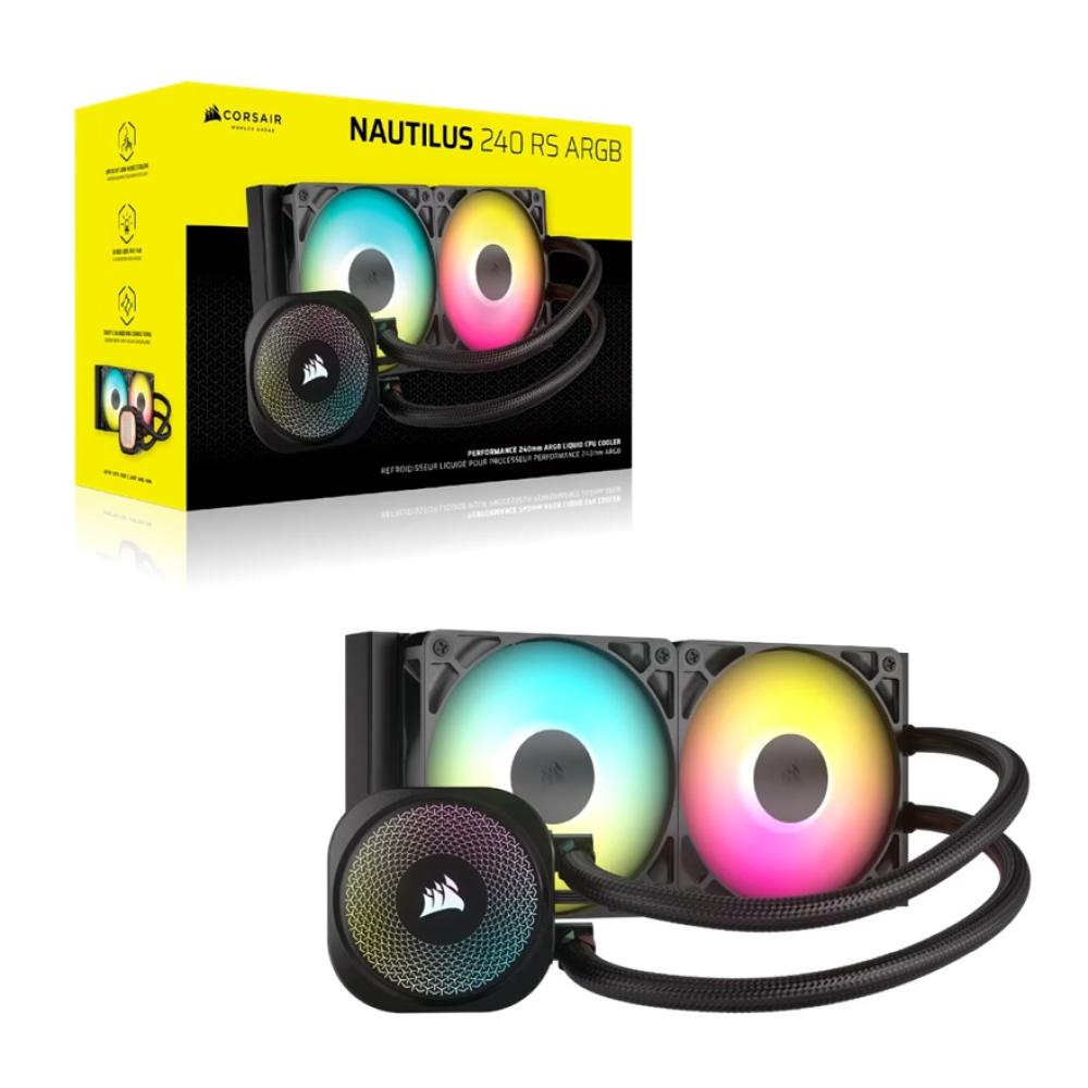 Corsair Nautilus 240 Rs ARGB Liquid CPU Cooler 240mm - Black CW-9060092-WW