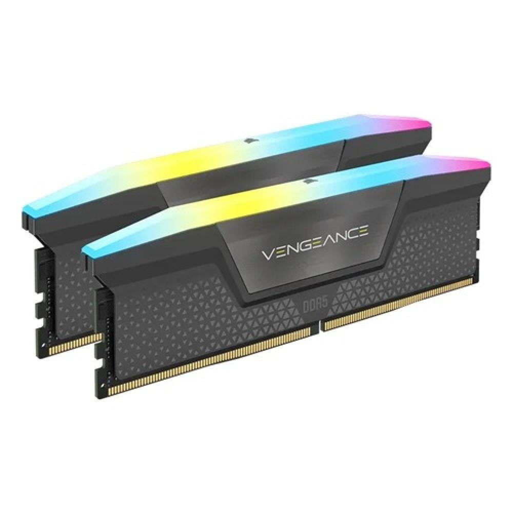 Corsair Vengeance RGB 96GB (2x48GB) 6000MHz DDR5 CL36 Memory - Grey CMH96GX5M2E6000Z36