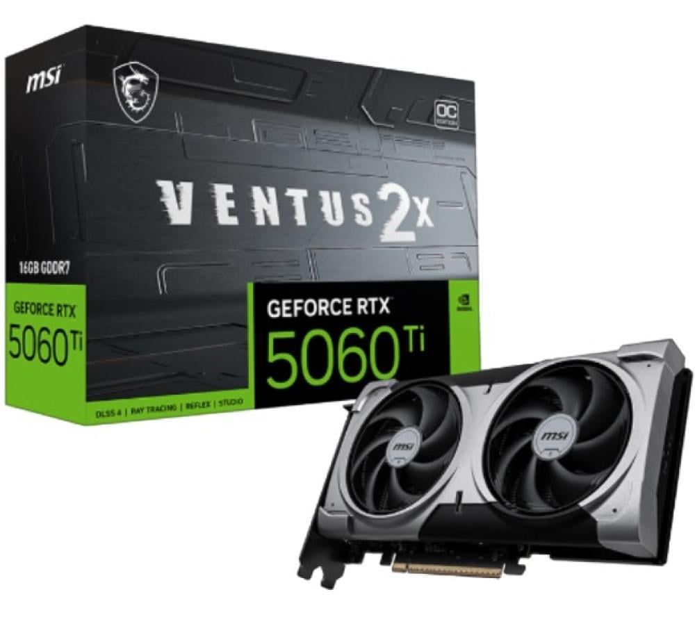MSI Ventus 2X GeForce RTX 5060 Ti 16GB OC Edition Plus Graphics Card