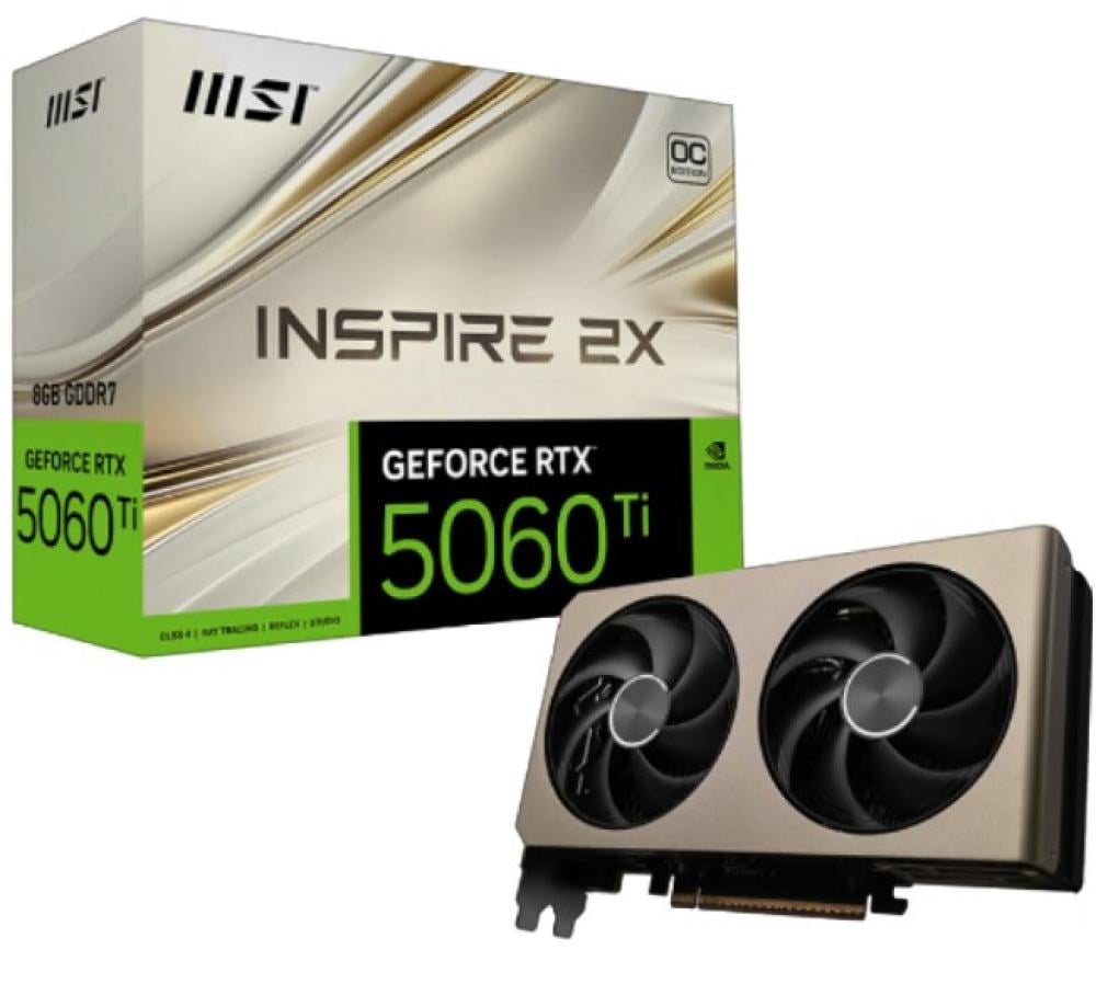 MSI GeForce RTX 5060 Ti 8GB Inspire 2X OC Graphics Card