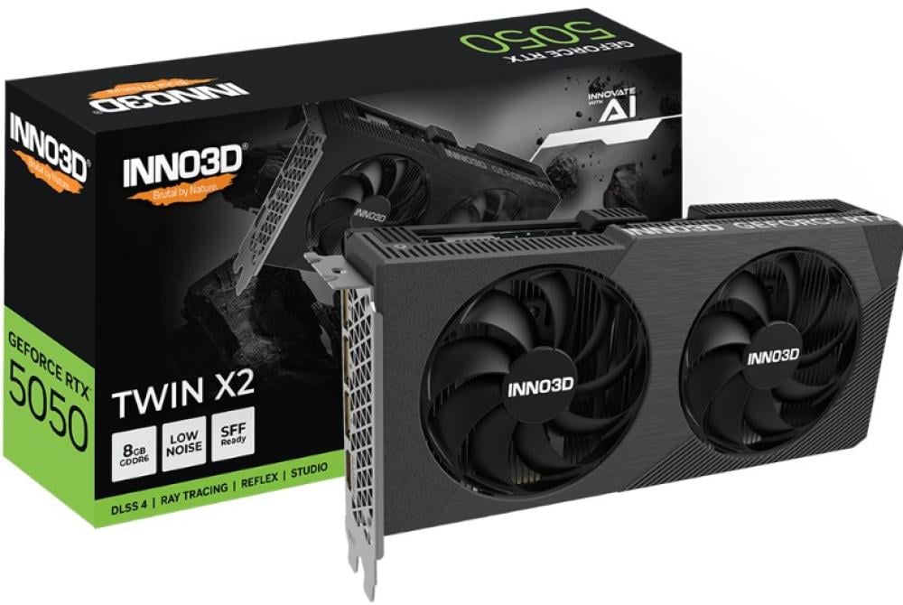 Inno3D GeForce RTX 5050 Twin X2 8GB GDDR6 2572Mhz Graphics Card
