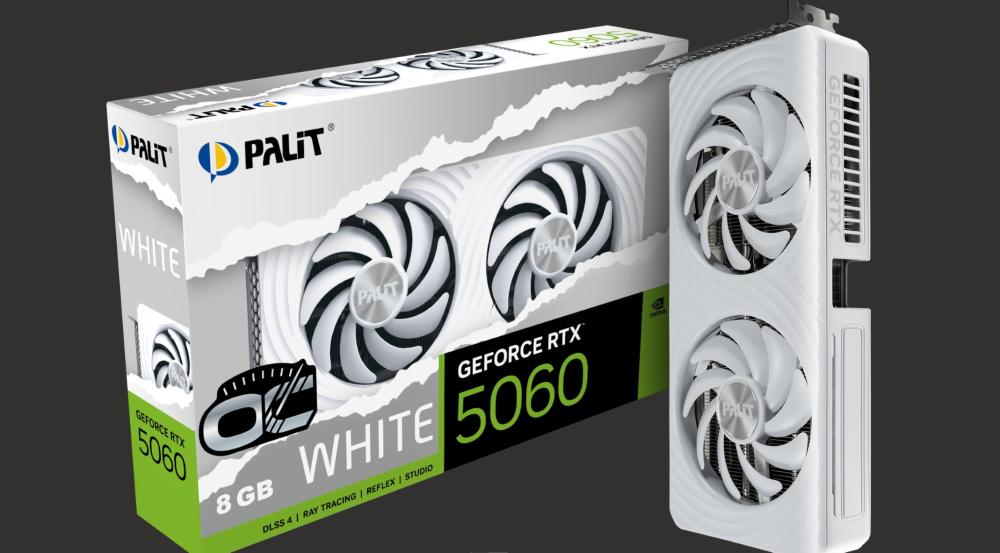 Palit GeForce RTX 5060 OC 8GB GDDR7 Graphic Card - White