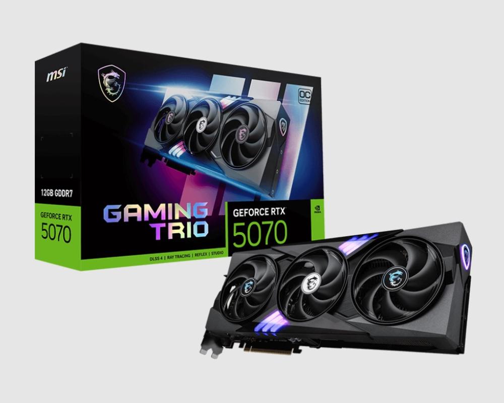 MSI GeForce RTX 5070 12GB GAMING TRIO OC Graphics Card