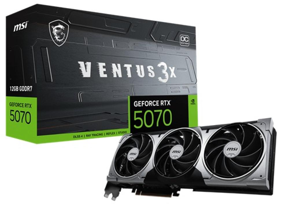 MSI GeForce RTX 5070 Ventus 3X OC 12GB GDDR7 Graphic Card