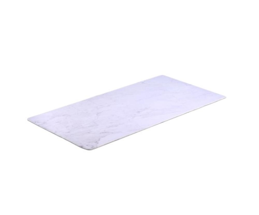 Brateck 800mmx400mm Stylish Marbled White Desk Pad