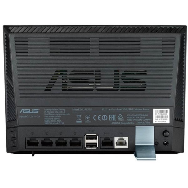ASUS Vdsl/adsl Modem Router Ac1200 Dual Band DSL-AC56U